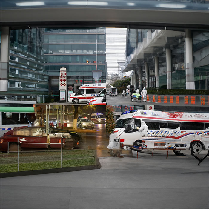 青海省第四人民医院租用私人救护车护送到河北石家庄救护车出租多少钱